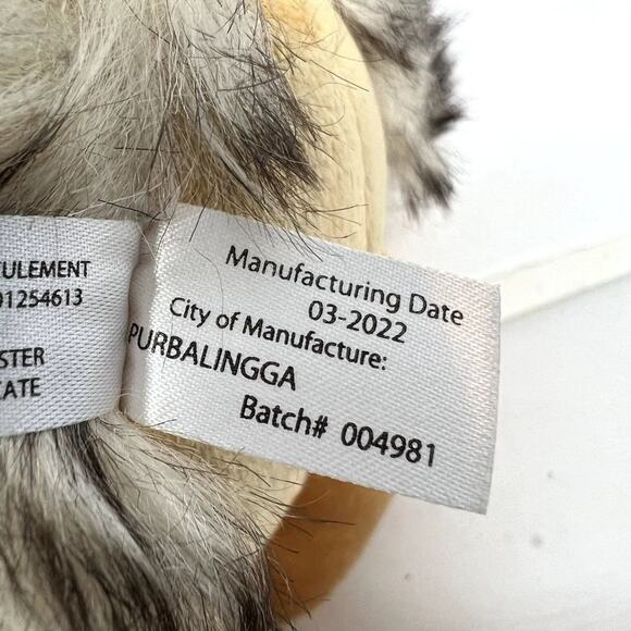 Petting Zoo Wolf Plush Stuffed Animal Gray Brown Realistic 11” Eco Friendly Soft - Picture 8 of 9